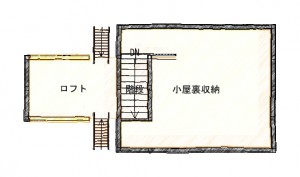 小屋裏平面図