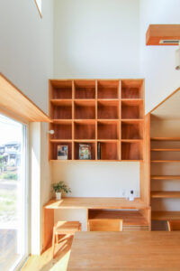 亀貝の家　造作カウンター